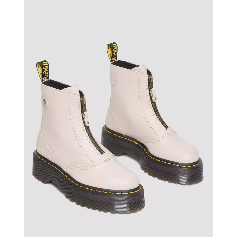 Dr. Martens Jetta 27656348 Boot Women 10 Pink Leather Zip Front Platform GAL1131